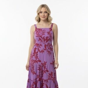 Old navy floral smocked maxi dress spaghetti straps size medium